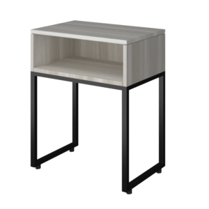 Nightstand For Double Queen With Metal Leg
